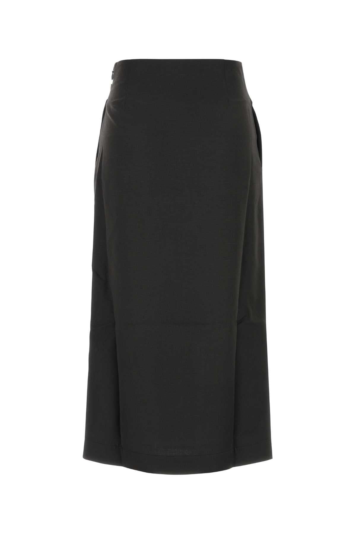 J.W. ANDERSON - Jw Anderson Women Graphite Viscose Blend Skirt - 2