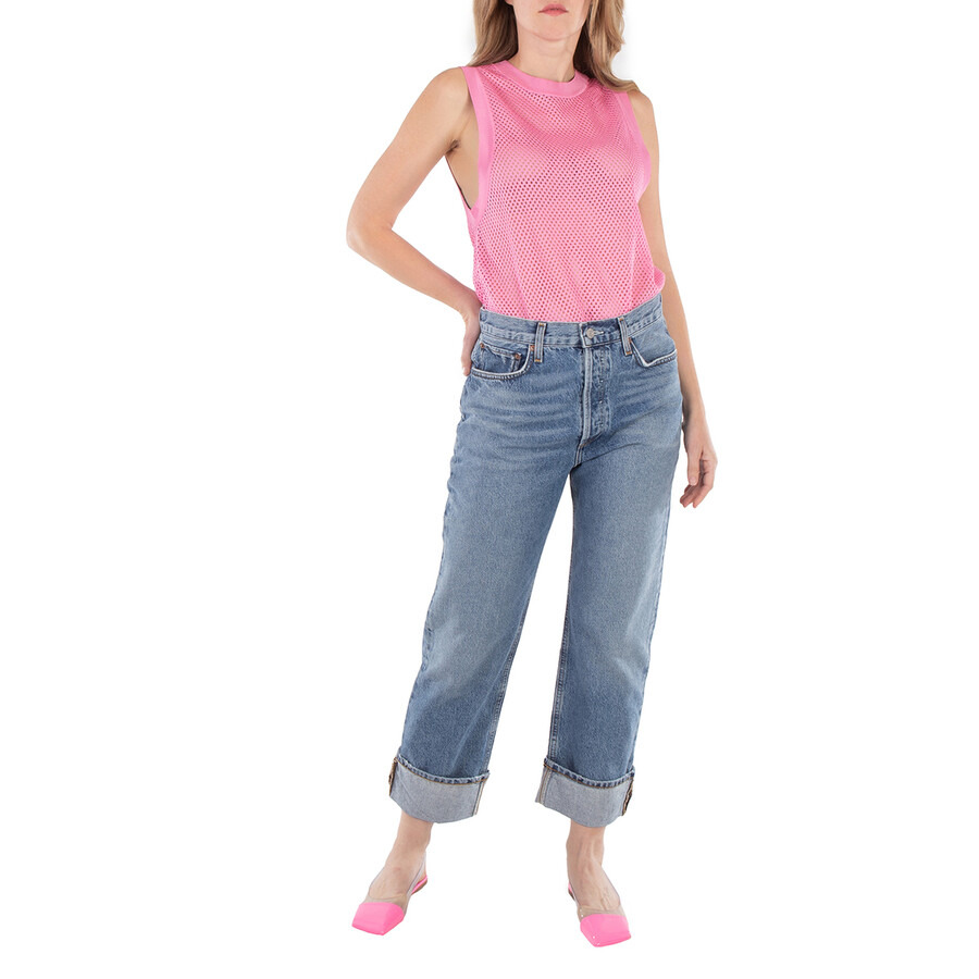 Agolde Ladies Fran Invention Low Slung Straight Jeans - 3