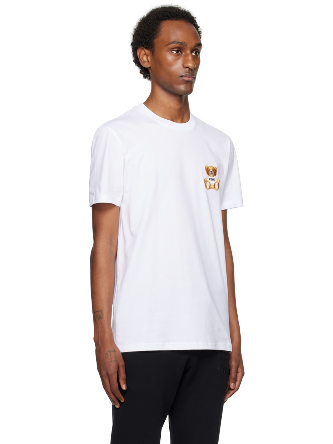 White Teddy Patch T-Shirt - 2