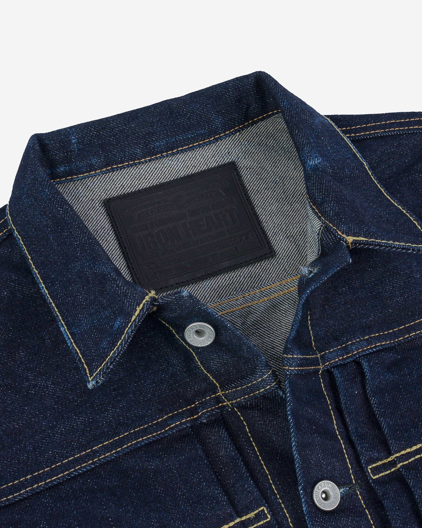IHJ-139-IND 19oz Selvedge Denim Type II Jacket - Indigo - 11
