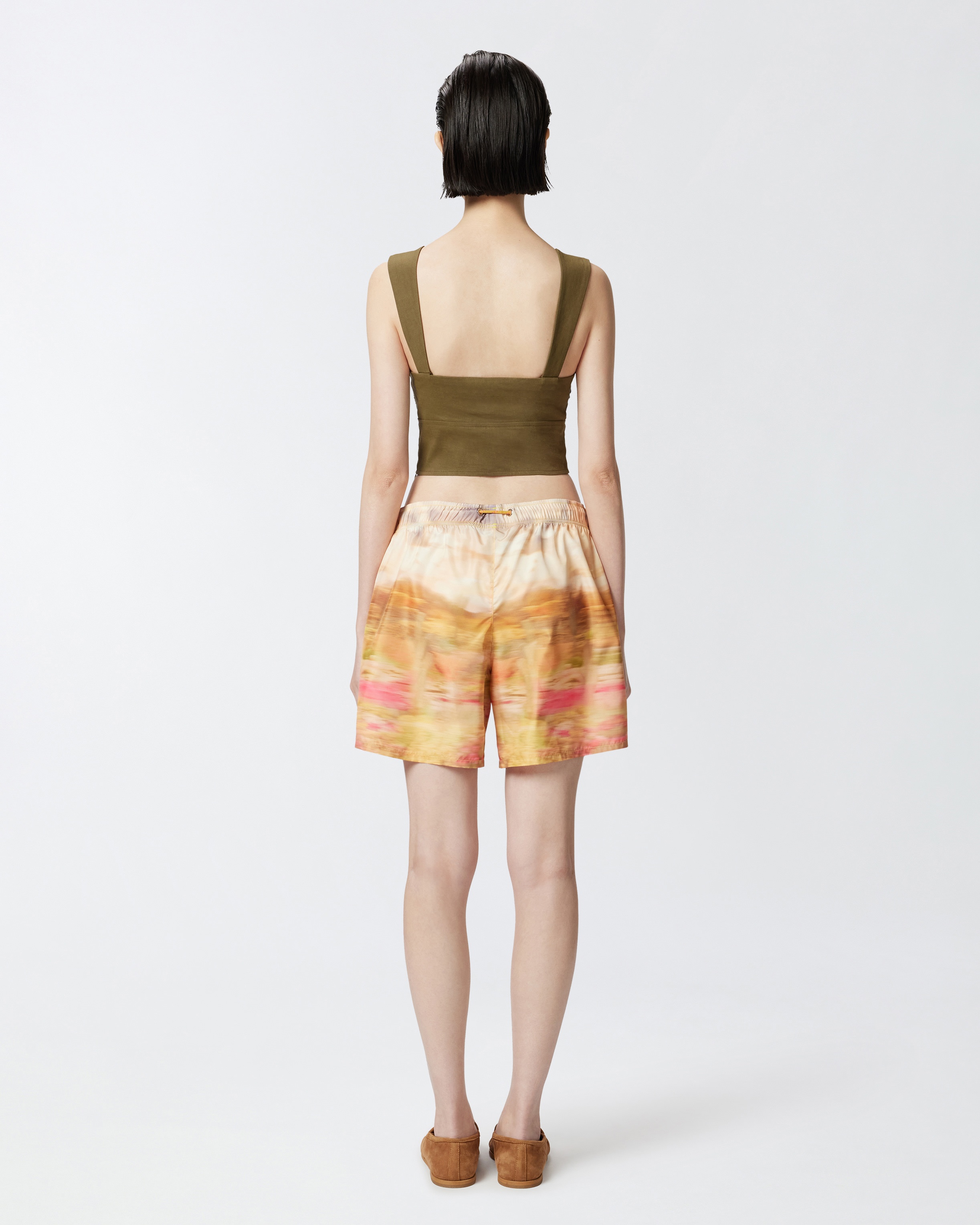PRINTED TECHNICAL SHORTS WITH LABEL - 4