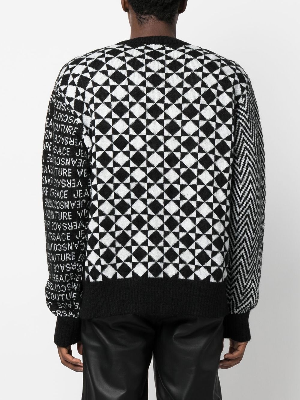 geometric intarsia-knit jumper - 4