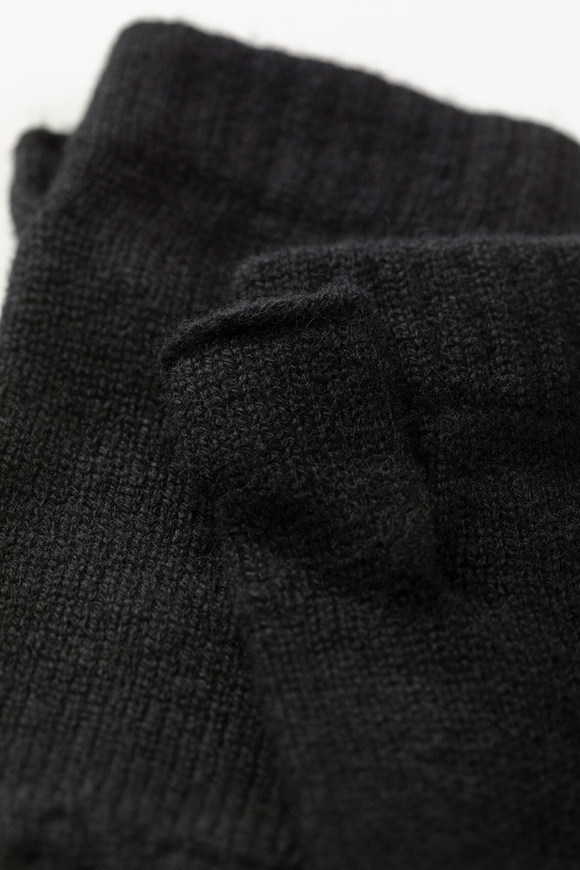 Black Cashmere Wrist Warmers - 2