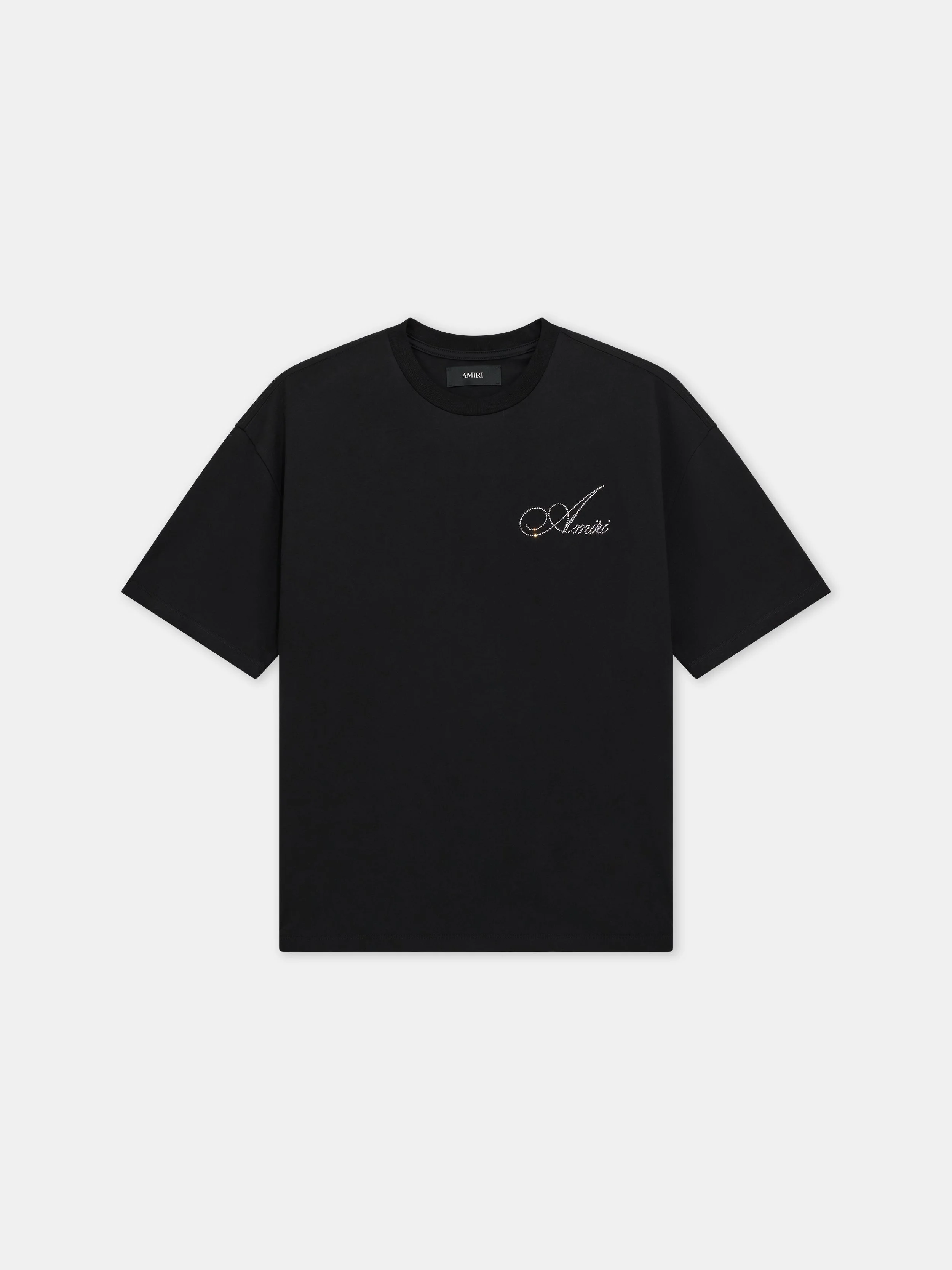 CRYSTAL AMIRI SCRIPT OVERSIZED TEE - 1