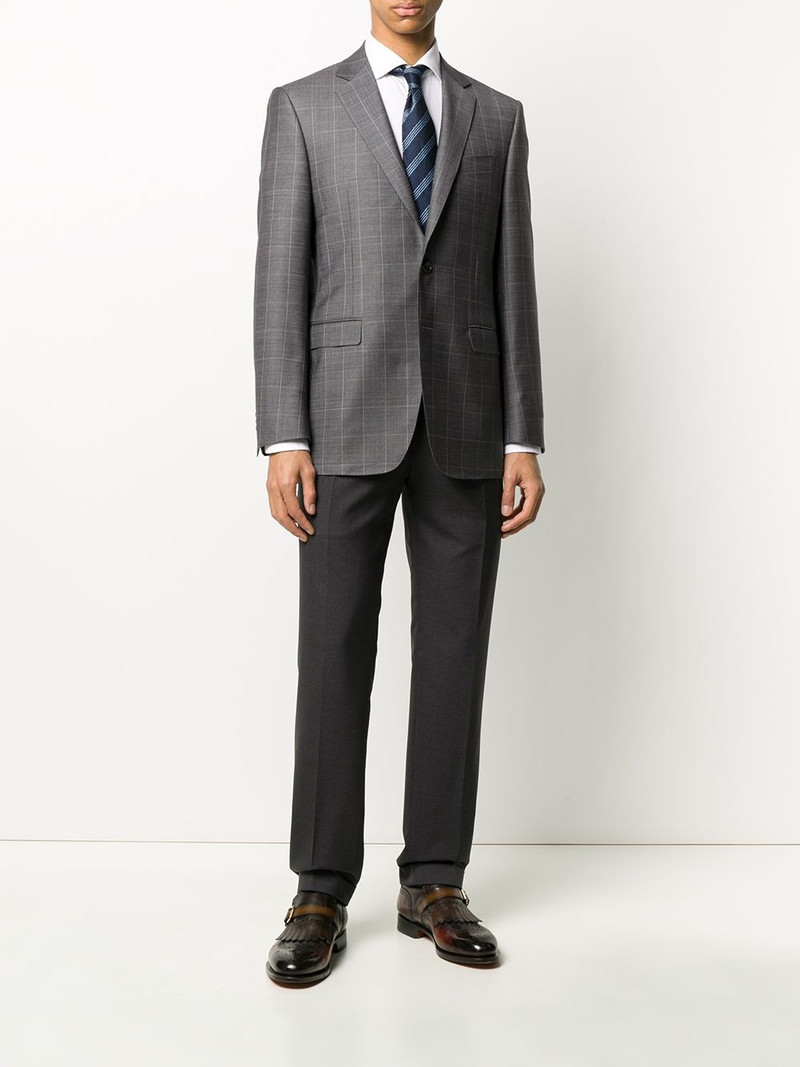 Canali 똑바른 적합 tailored 바지 outlook