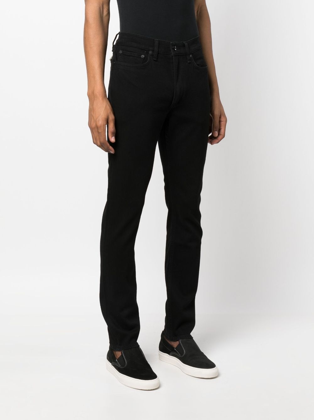 mid-rise slim-cut jeans - 3