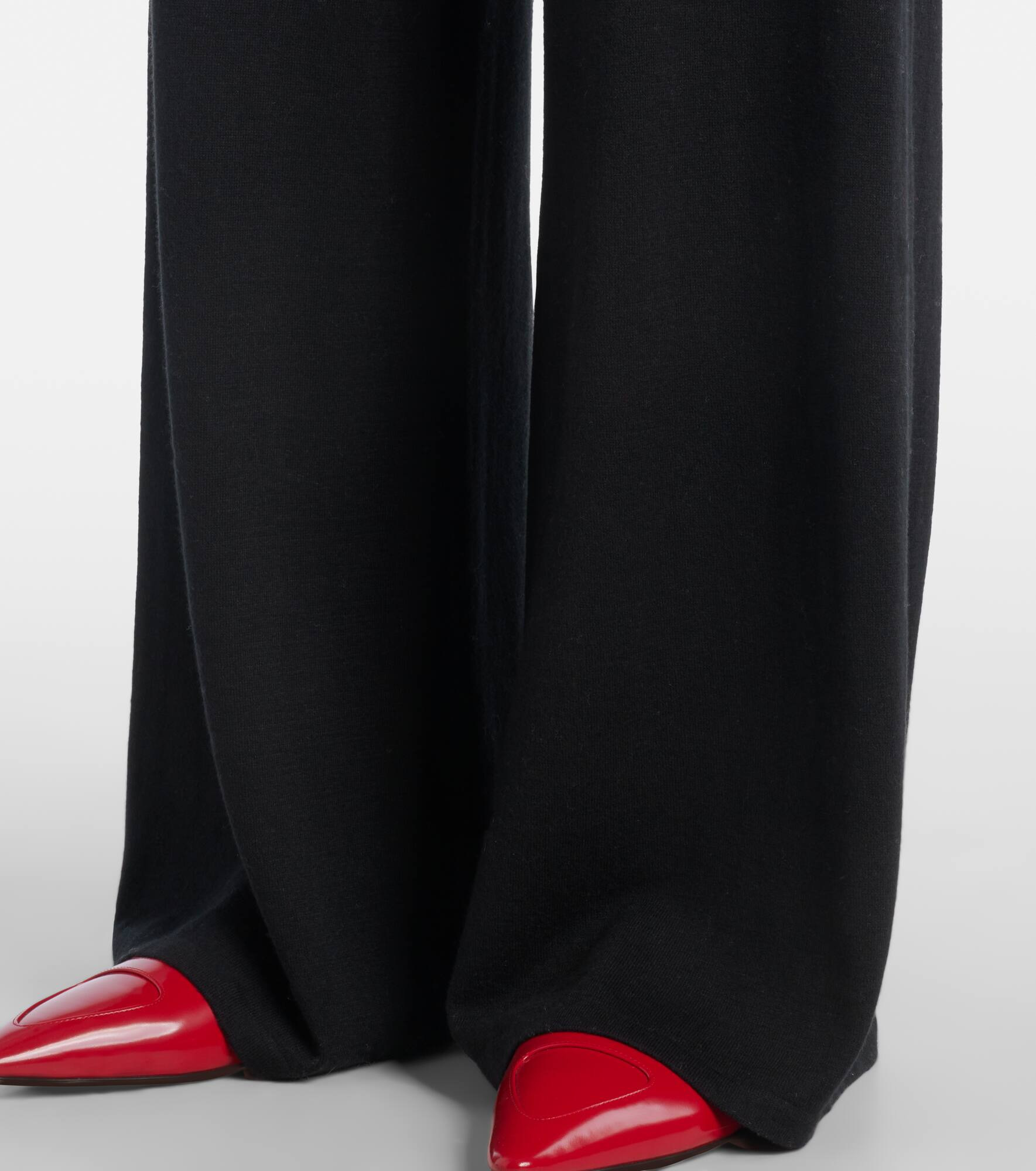 Aina cotton and cashmere wide-leg pants - 5
