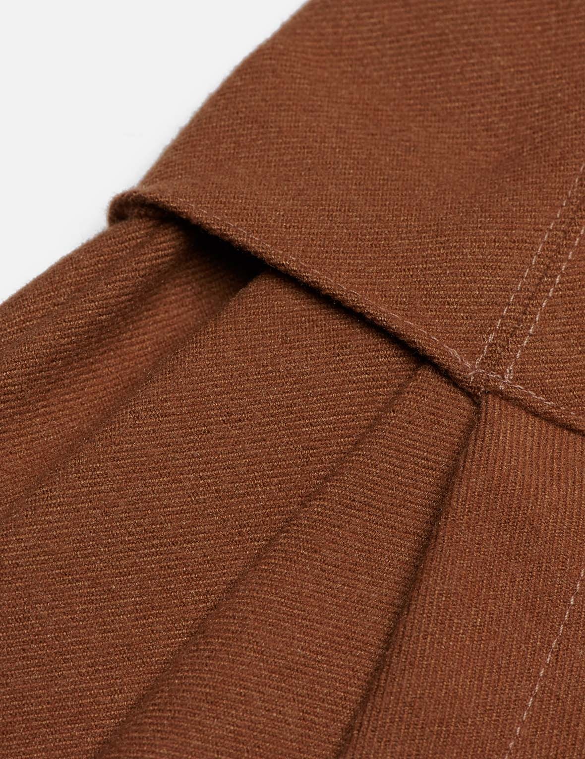 Leather Pocket Flap Asymmetric Skirt - 11