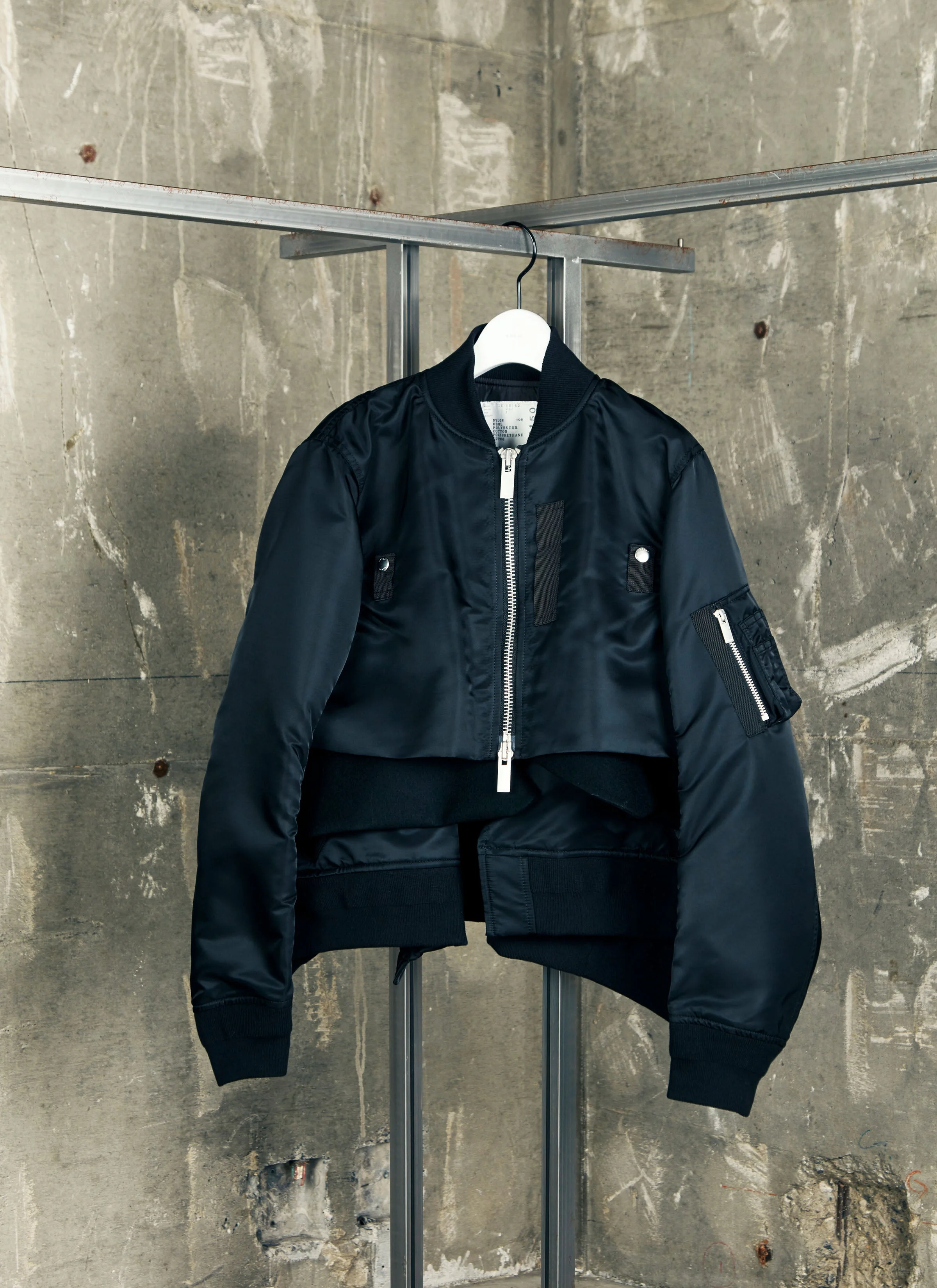 Nylon Twill x Wool Melton Blouson - 1