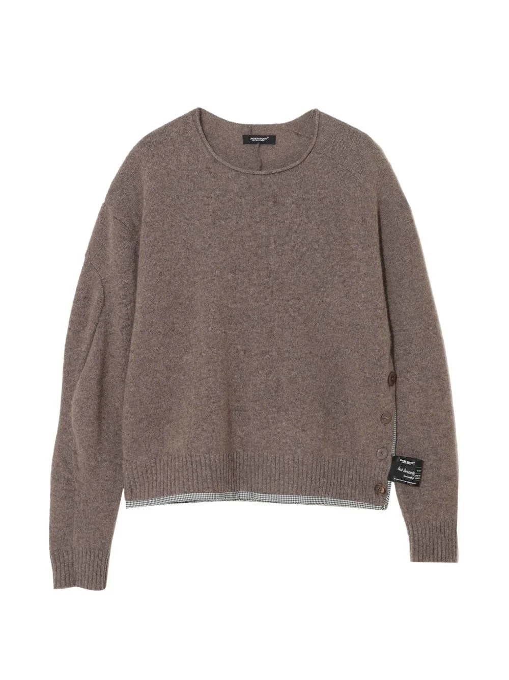 ribbed-trim sweater - 1