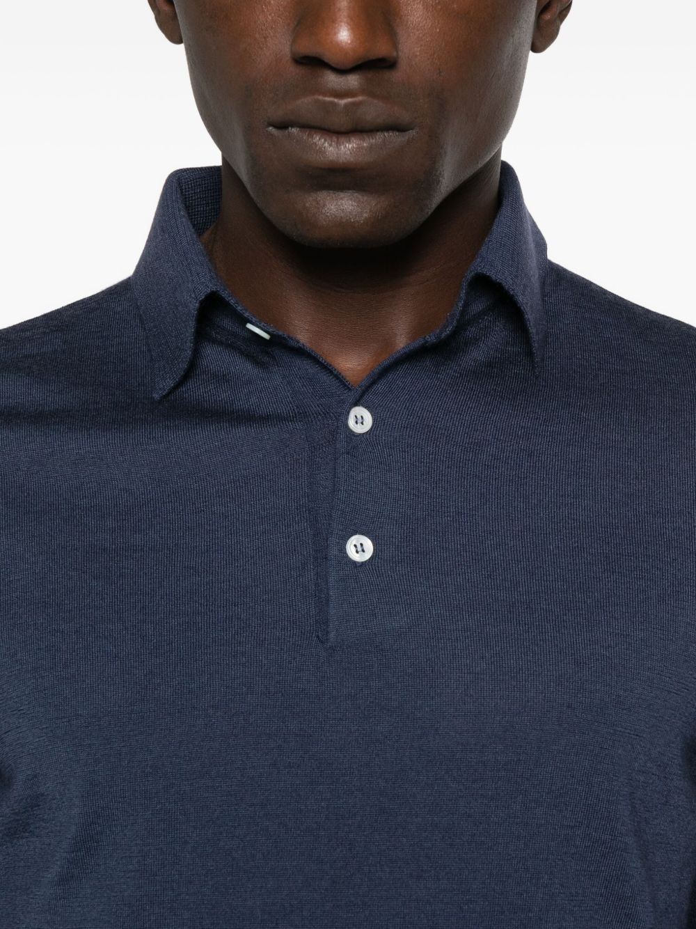 long-sleeve button polo shirt - 4