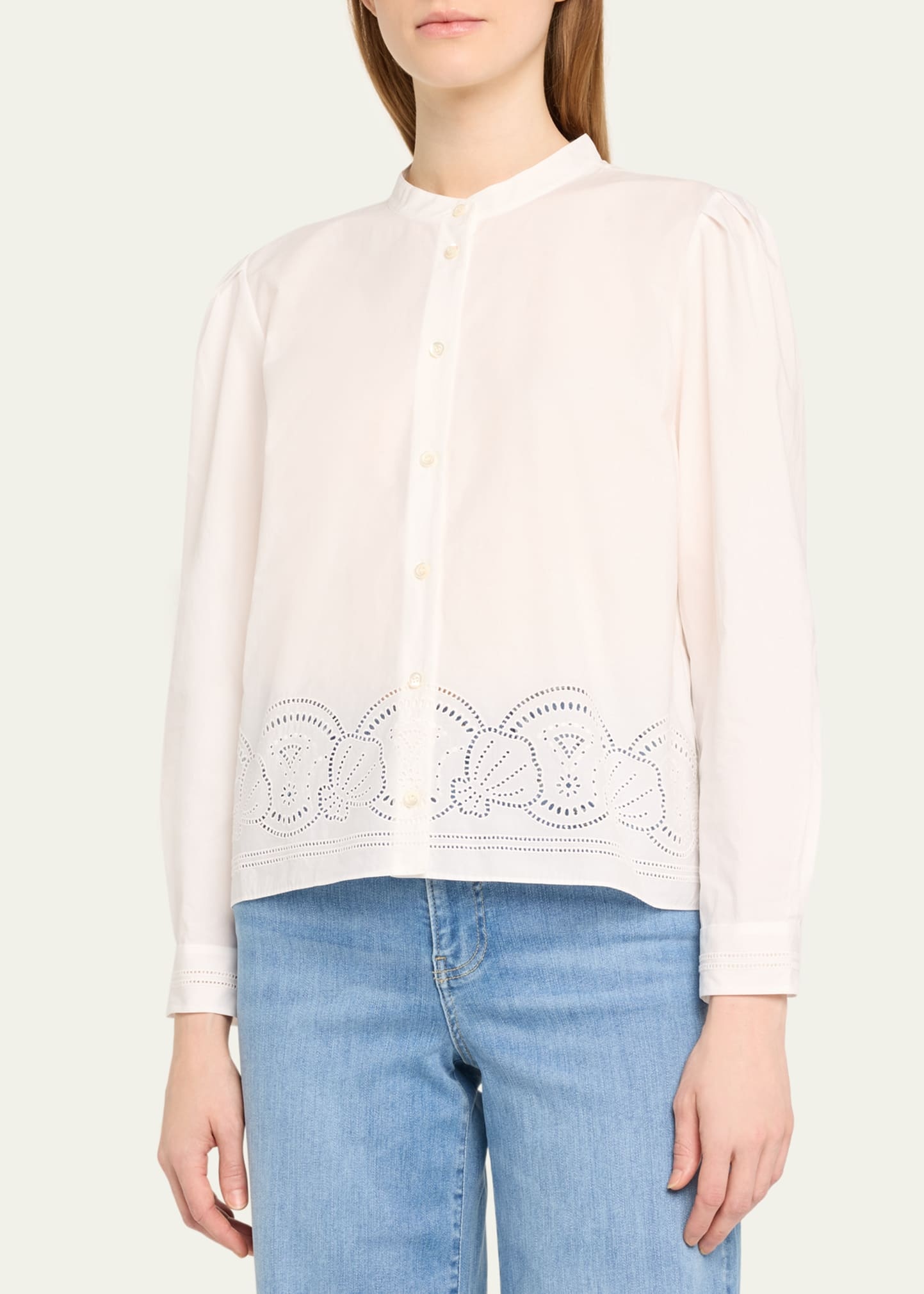 Embroidered Long-Sleeve Shirt - 4