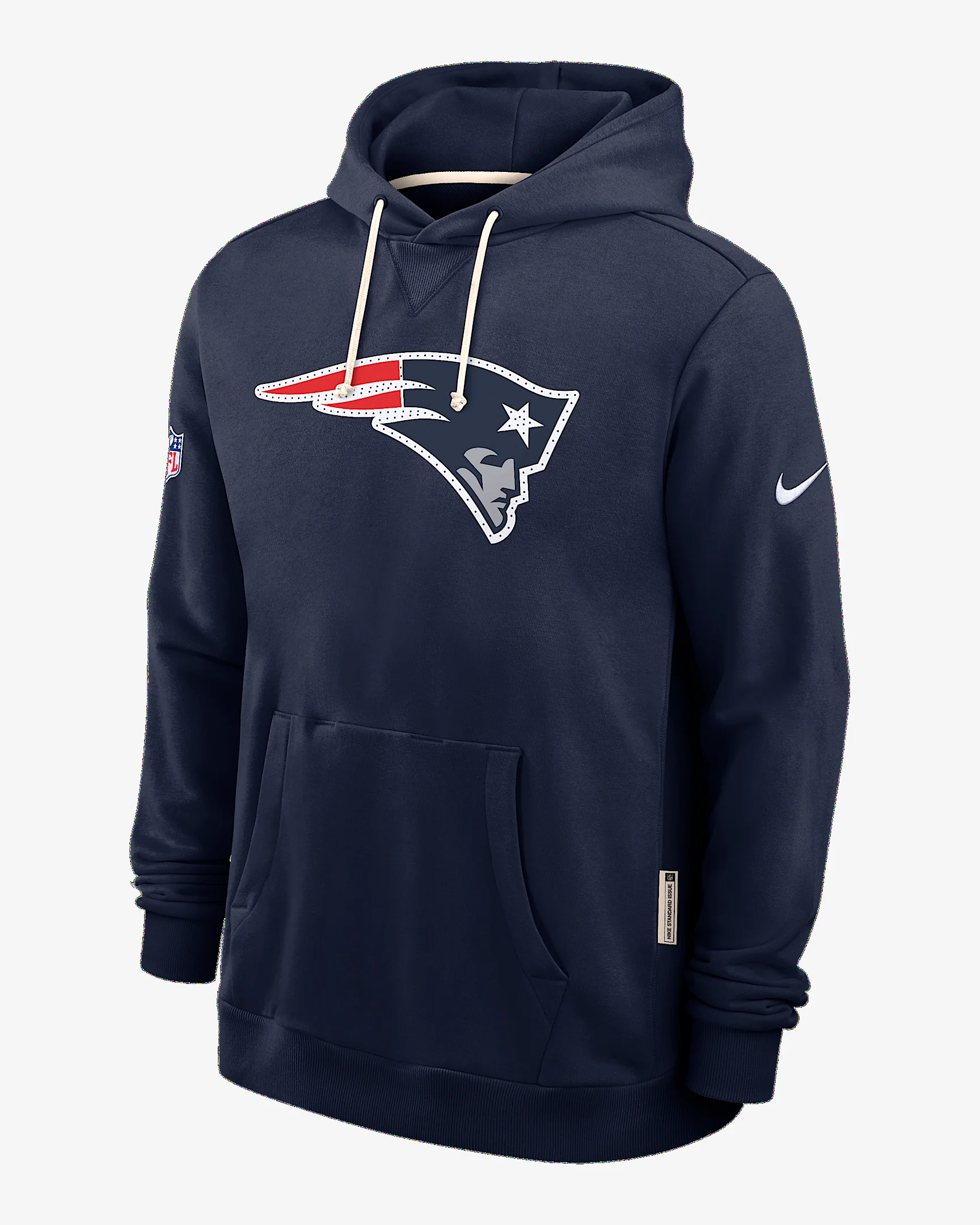 New England Patriots Initial Home Sideline Men's Nike Dri-FIT NFL Pullover Hoodie - 1