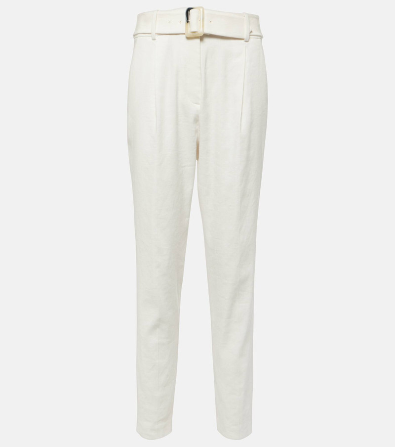 belted tapered trousers - 1