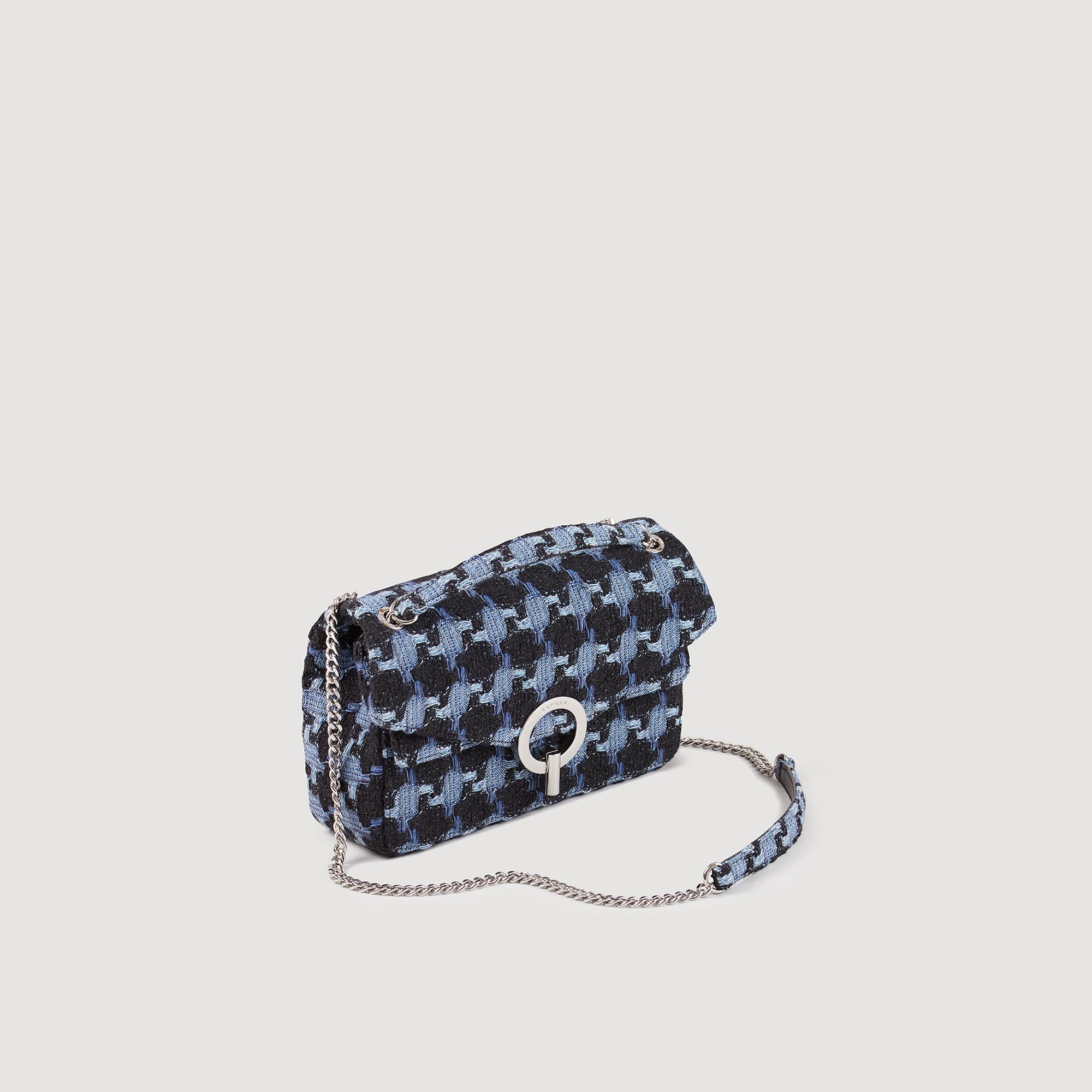 Sandro Mila Denim Shoulder Bag