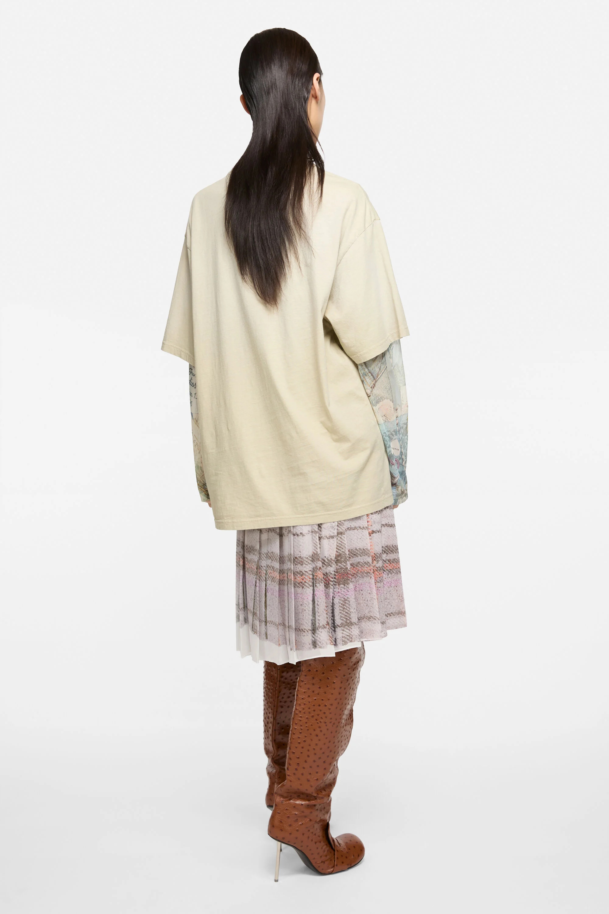 Logo t-shirt - Oat beige - 3