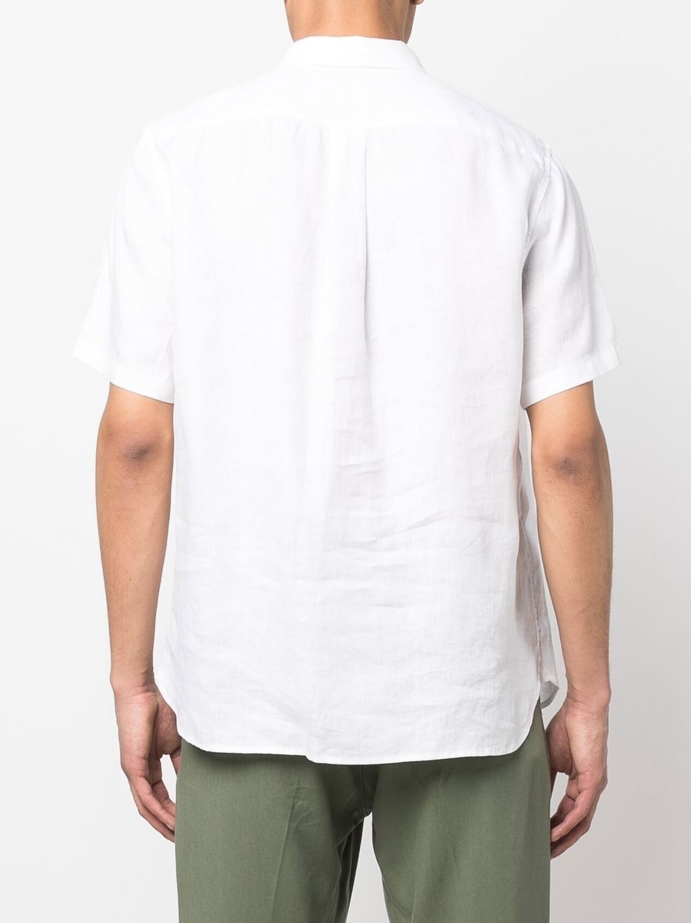 short-sleeve linen shirt - 4