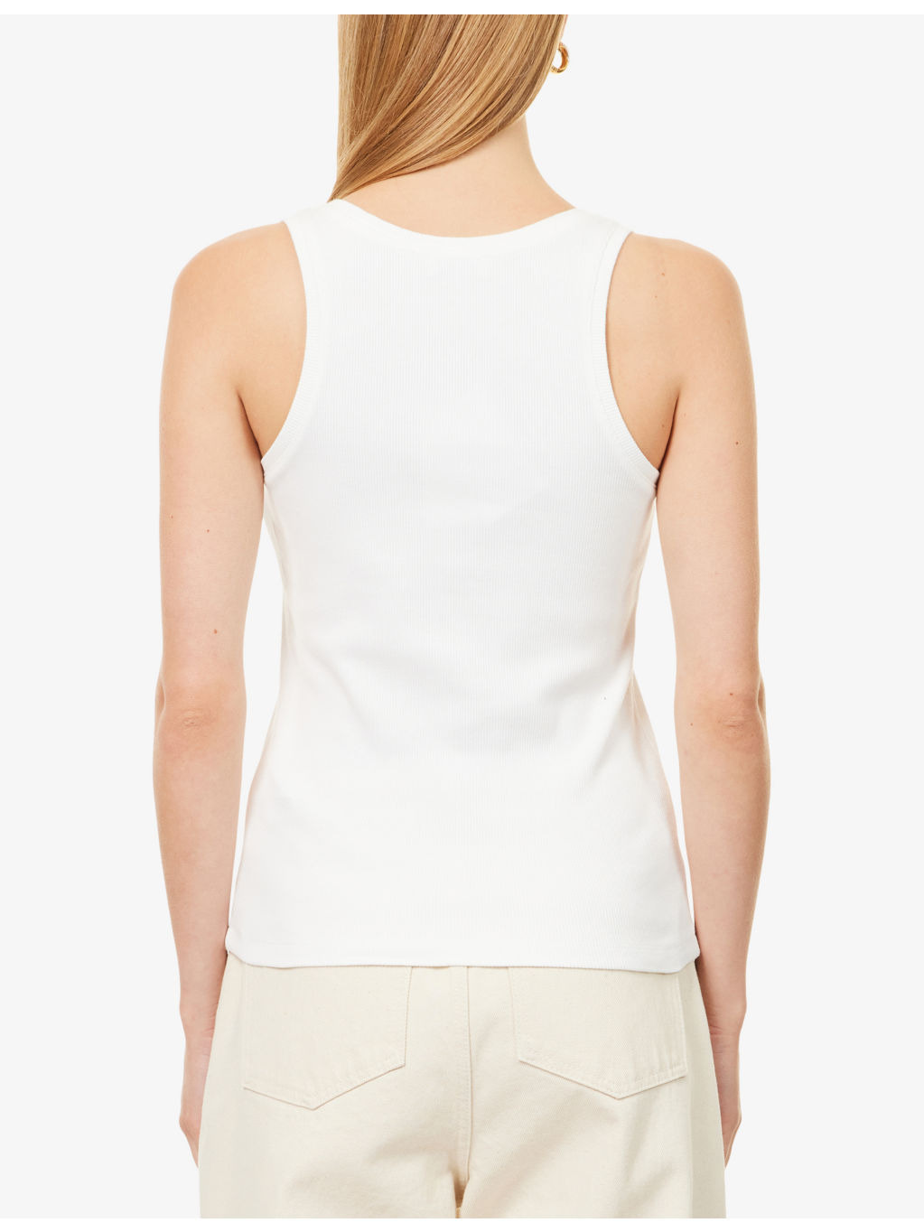 Alessia Sleeveless Stretch-Cotton Top - 4