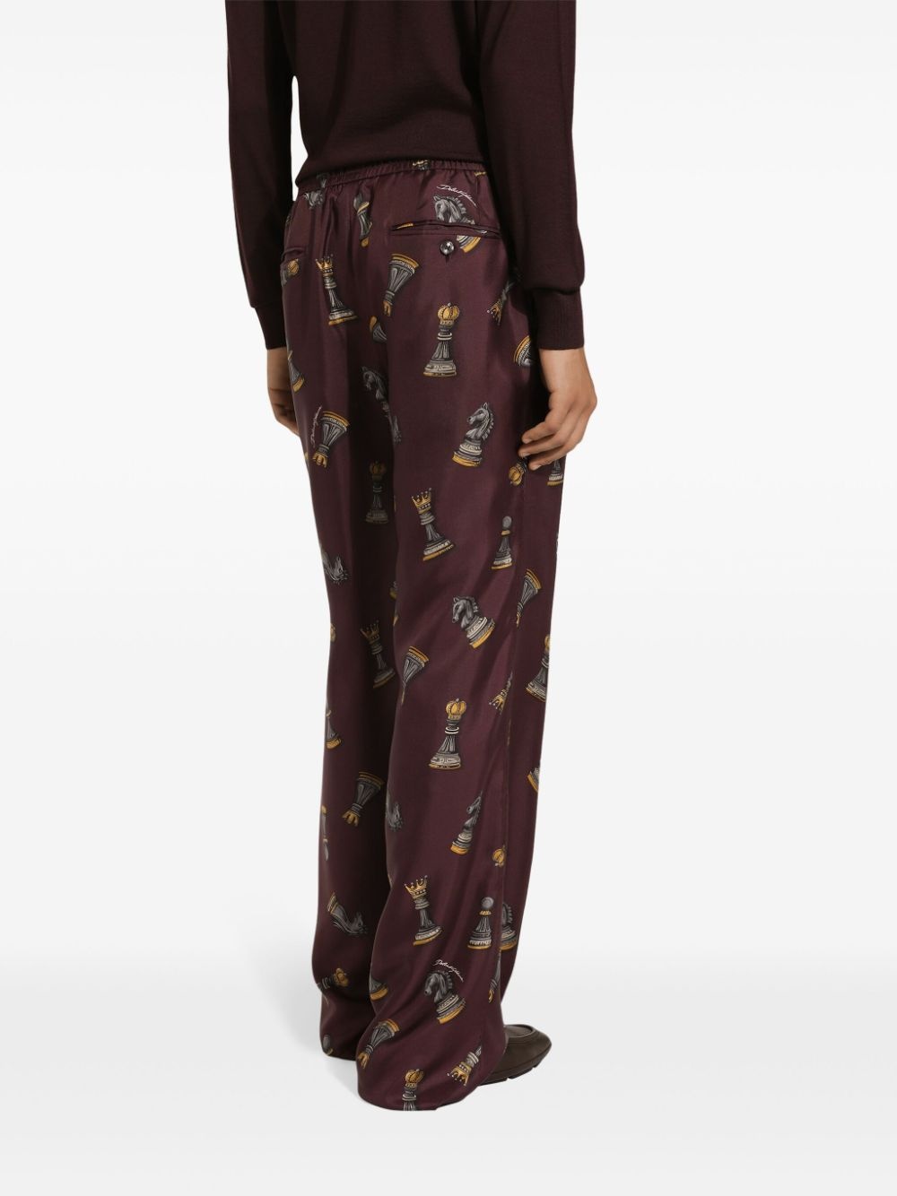 chess-print trousers - 5