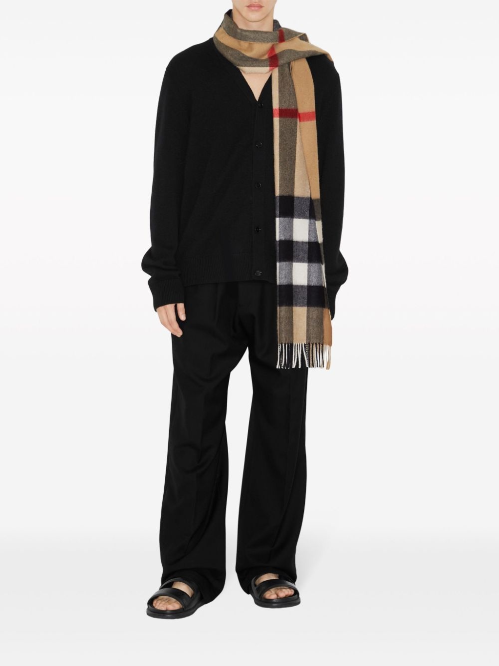 Vintage Check cashmere scarf - 4