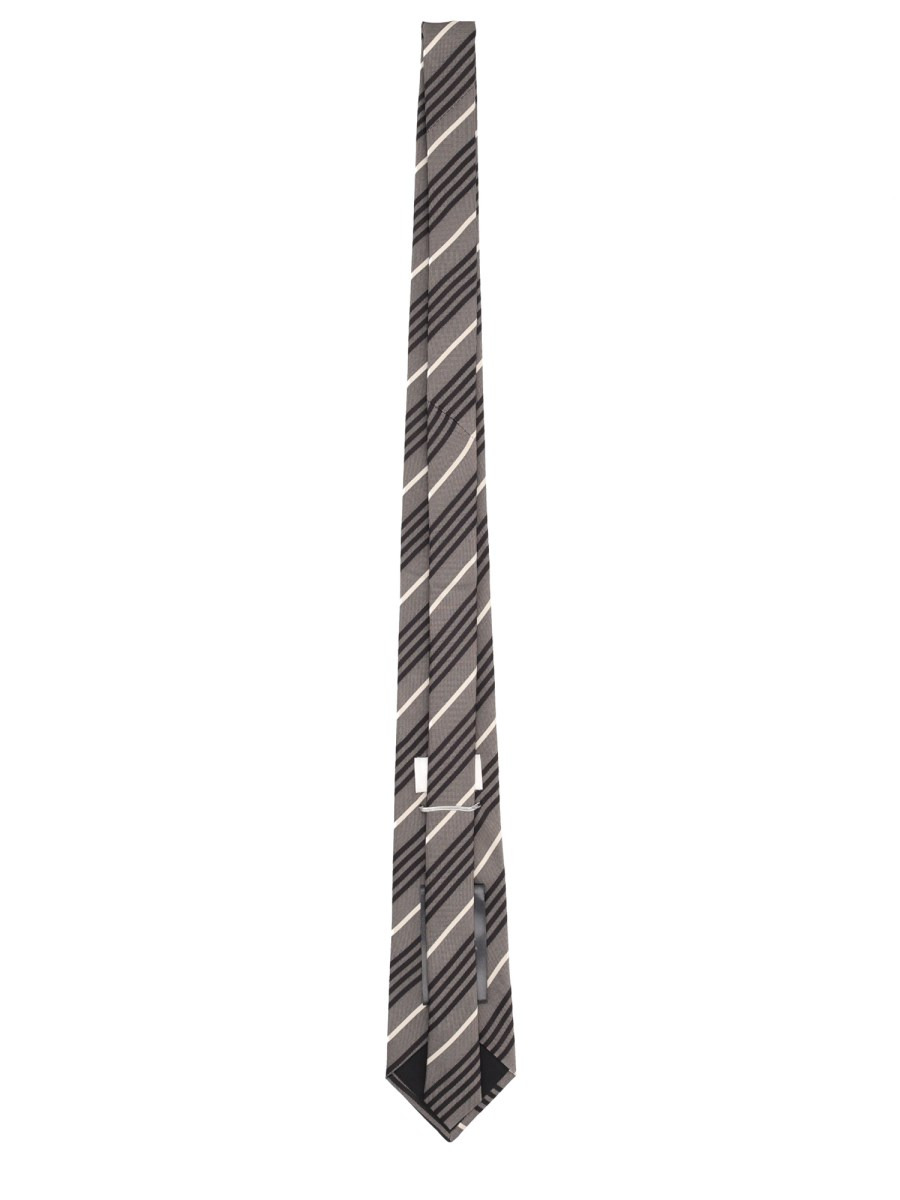 STRIPED SILK WIDE TIE - 2