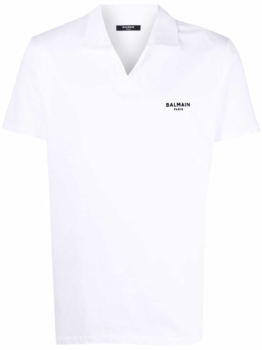 wingtip-collar cotton T-shirt - 1