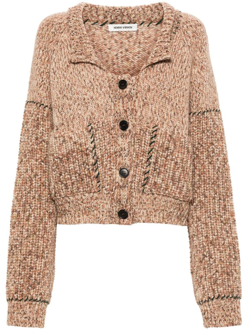 Stitch mélange cardigan 1