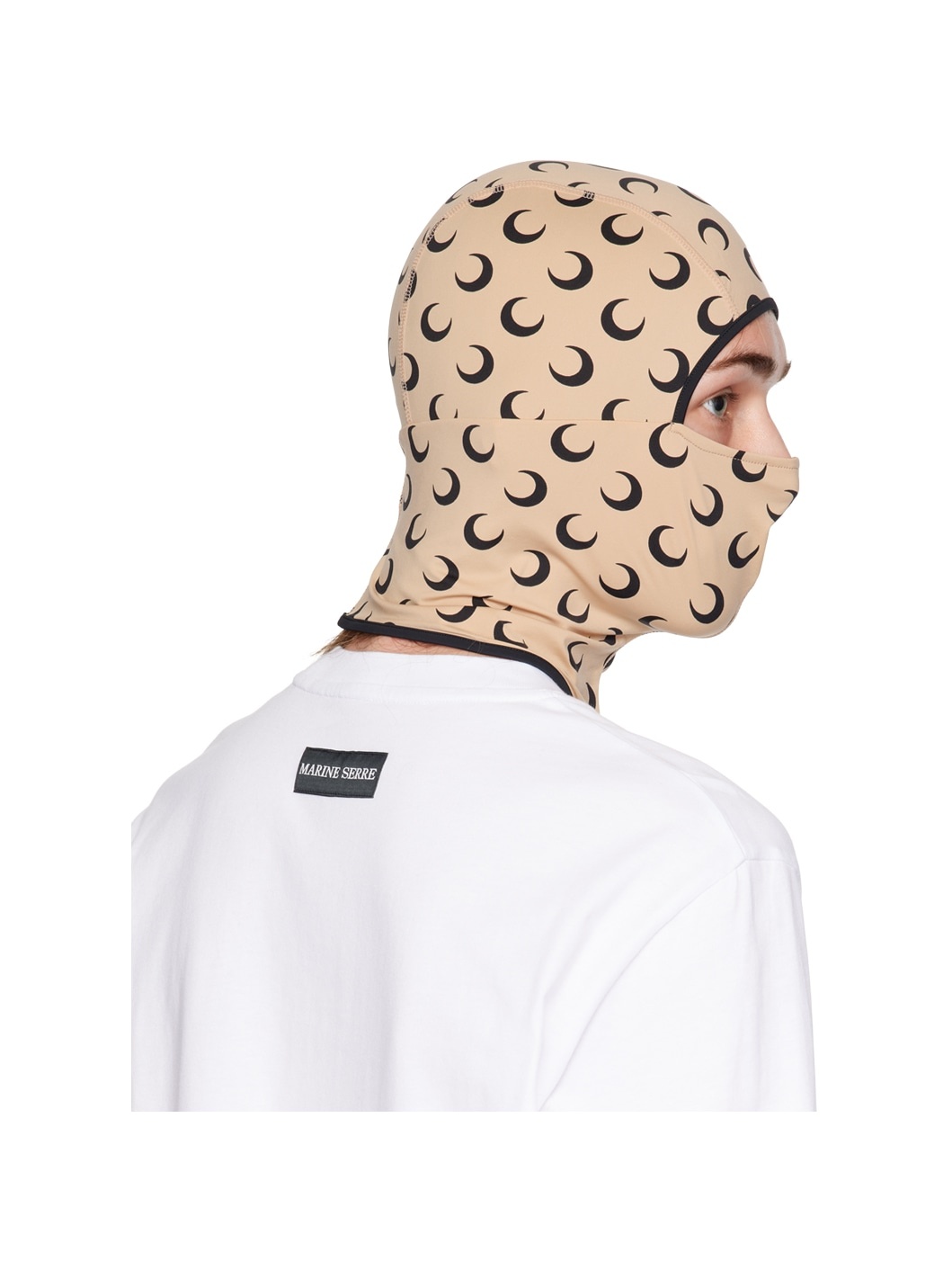 Beige All Over Moon Balaclava - 3