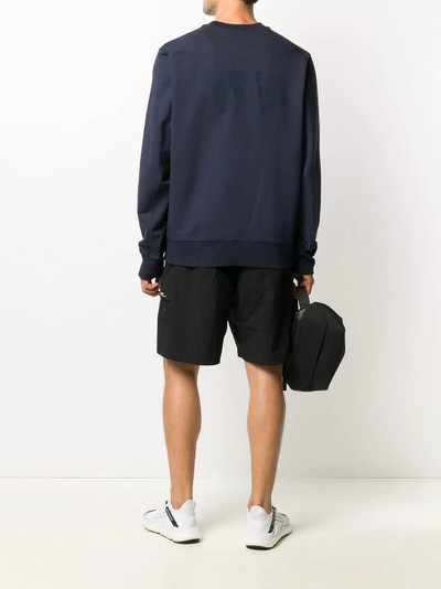 Y-3 long sleeve printed logo jumper outlook