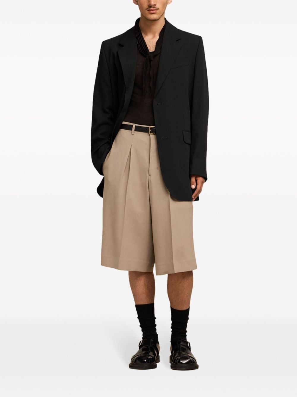 single-breasted virgin wool blazer - 2