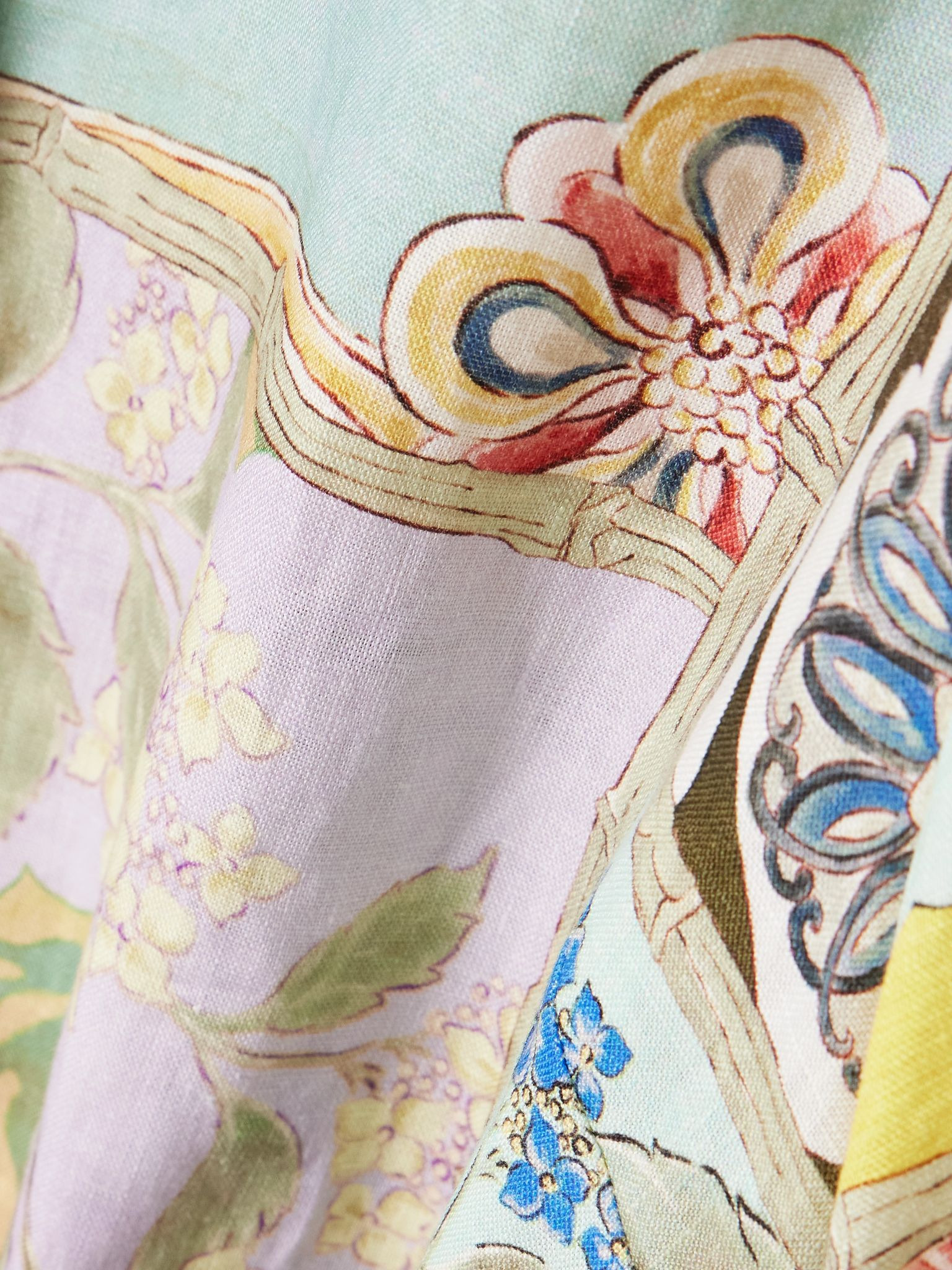 Bianca floral-print linen shirt Multi - 5