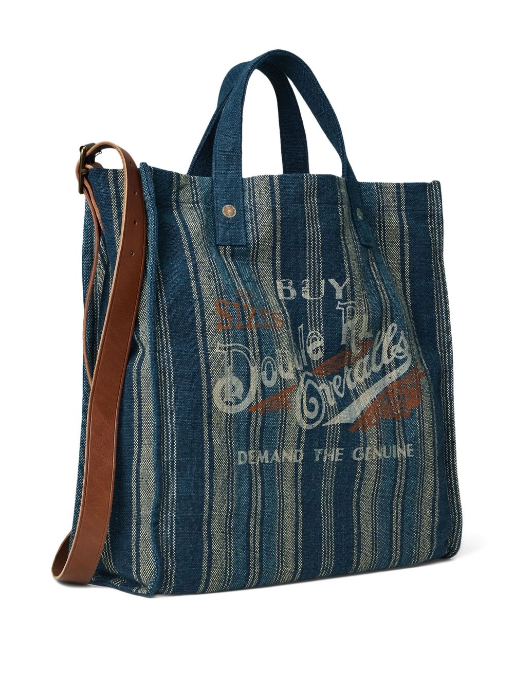 striped tote bag - 3