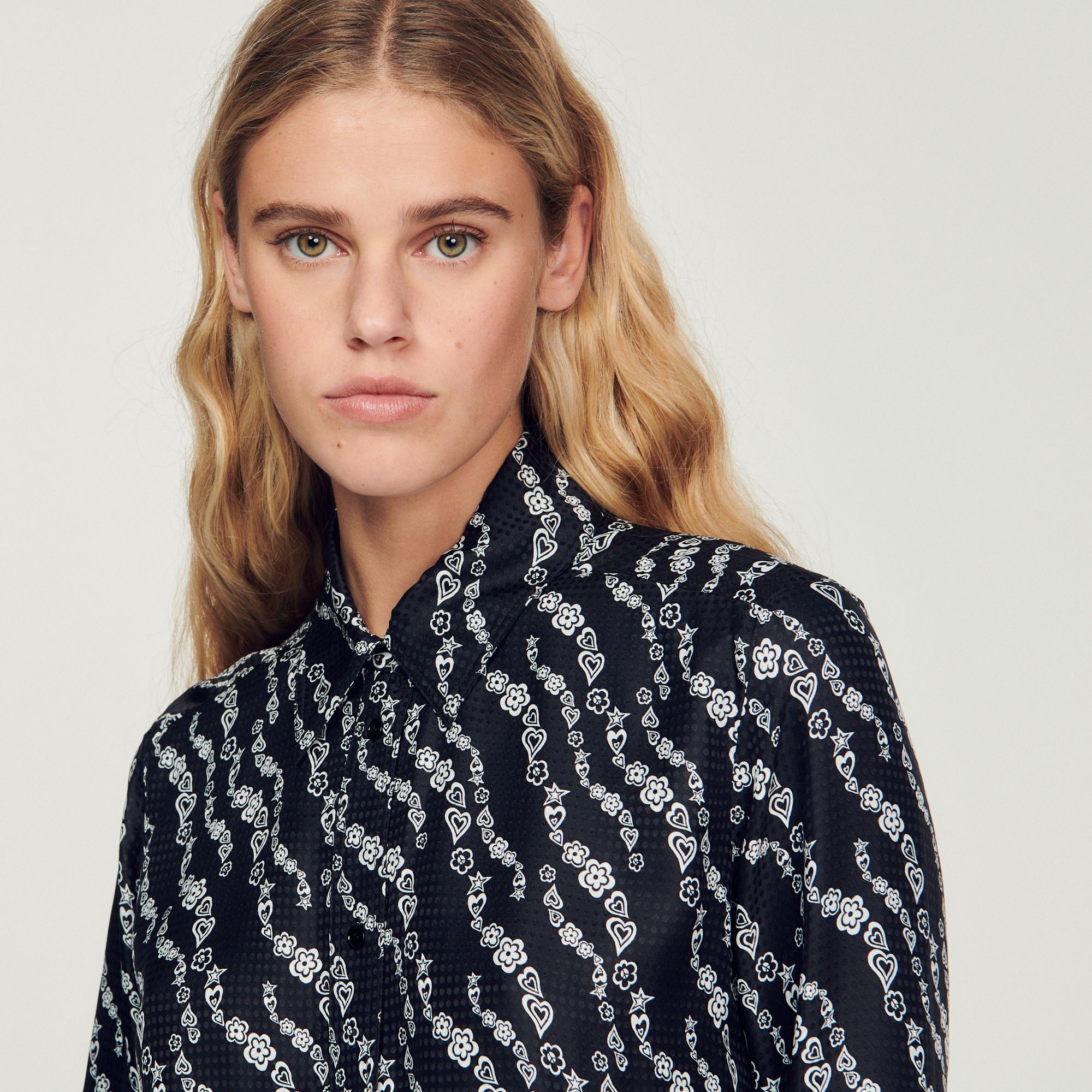 Printed flowing shirt - 4