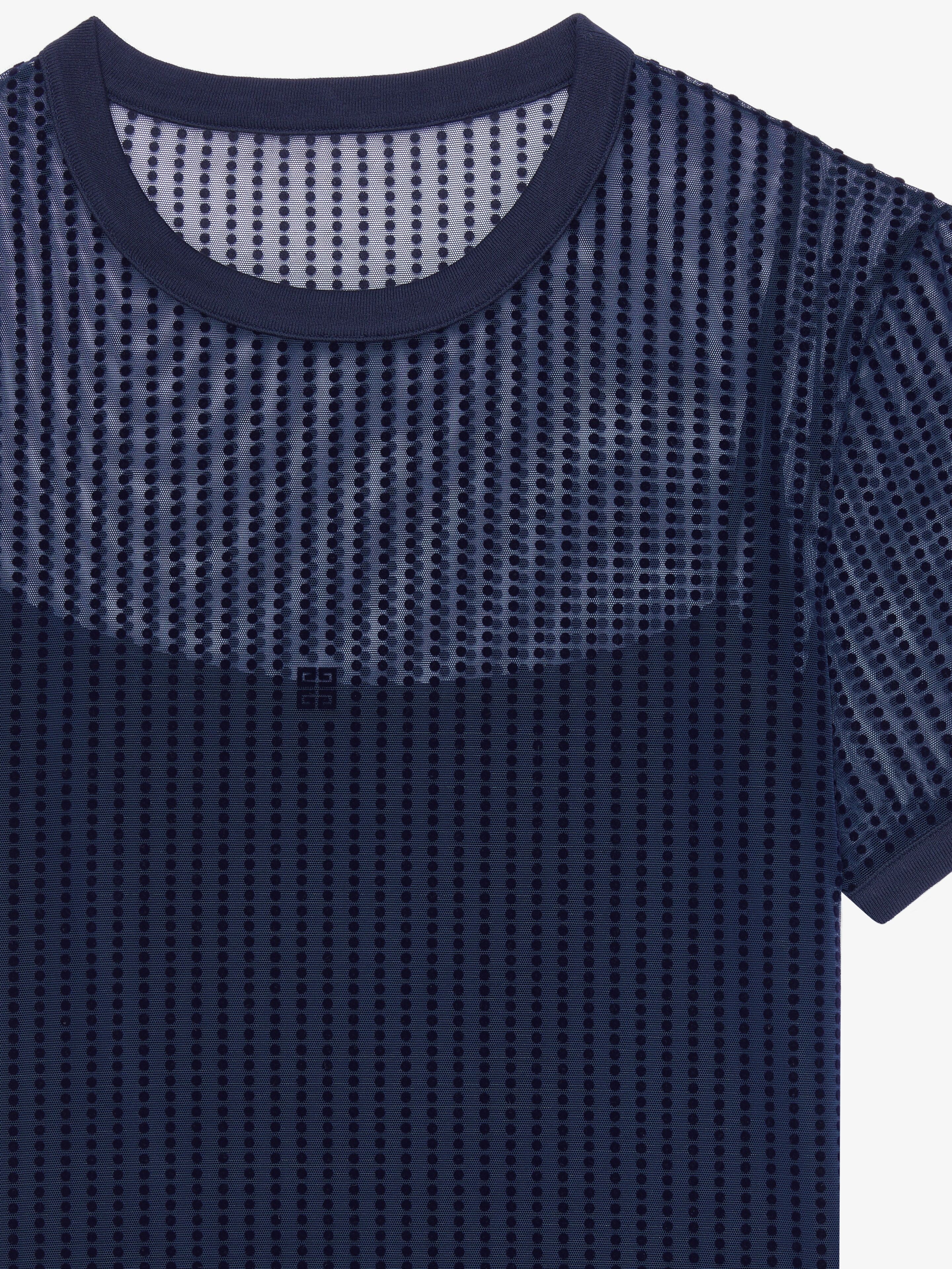 SLIM FIT POLKA DOTS T-SHIRT IN TULLE - 2