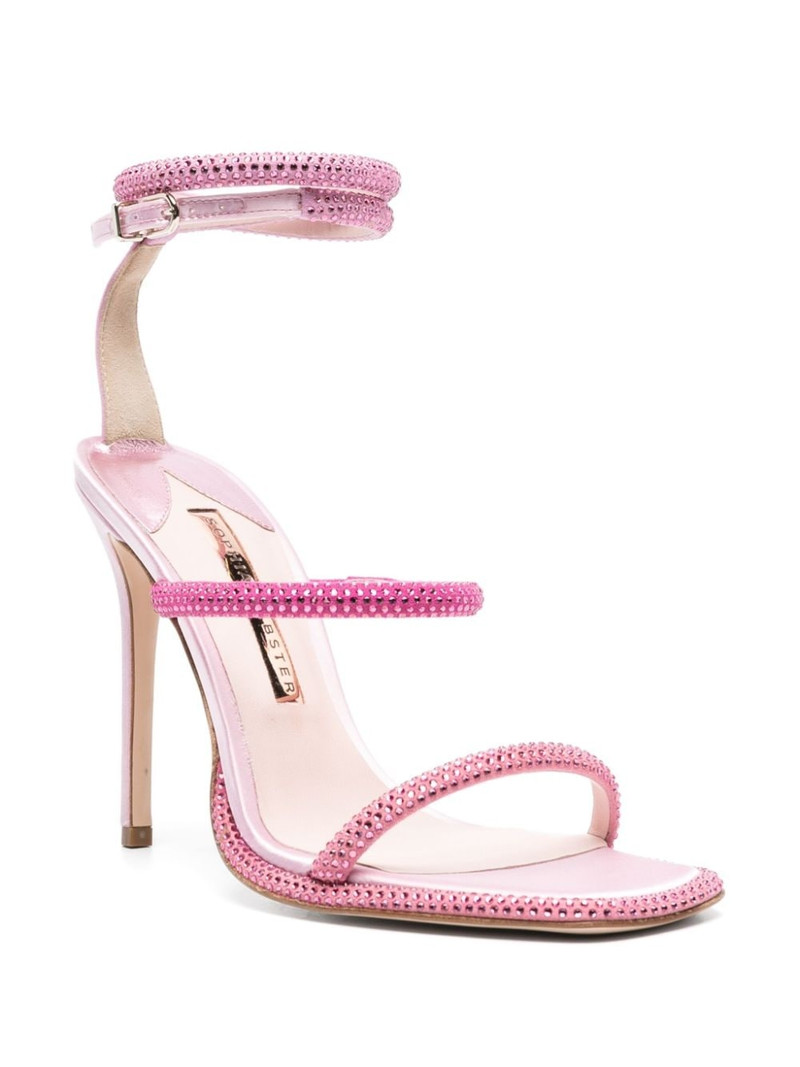 SOPHIA WEBSTER Callista 100mm crystal-embellished sandals outlook