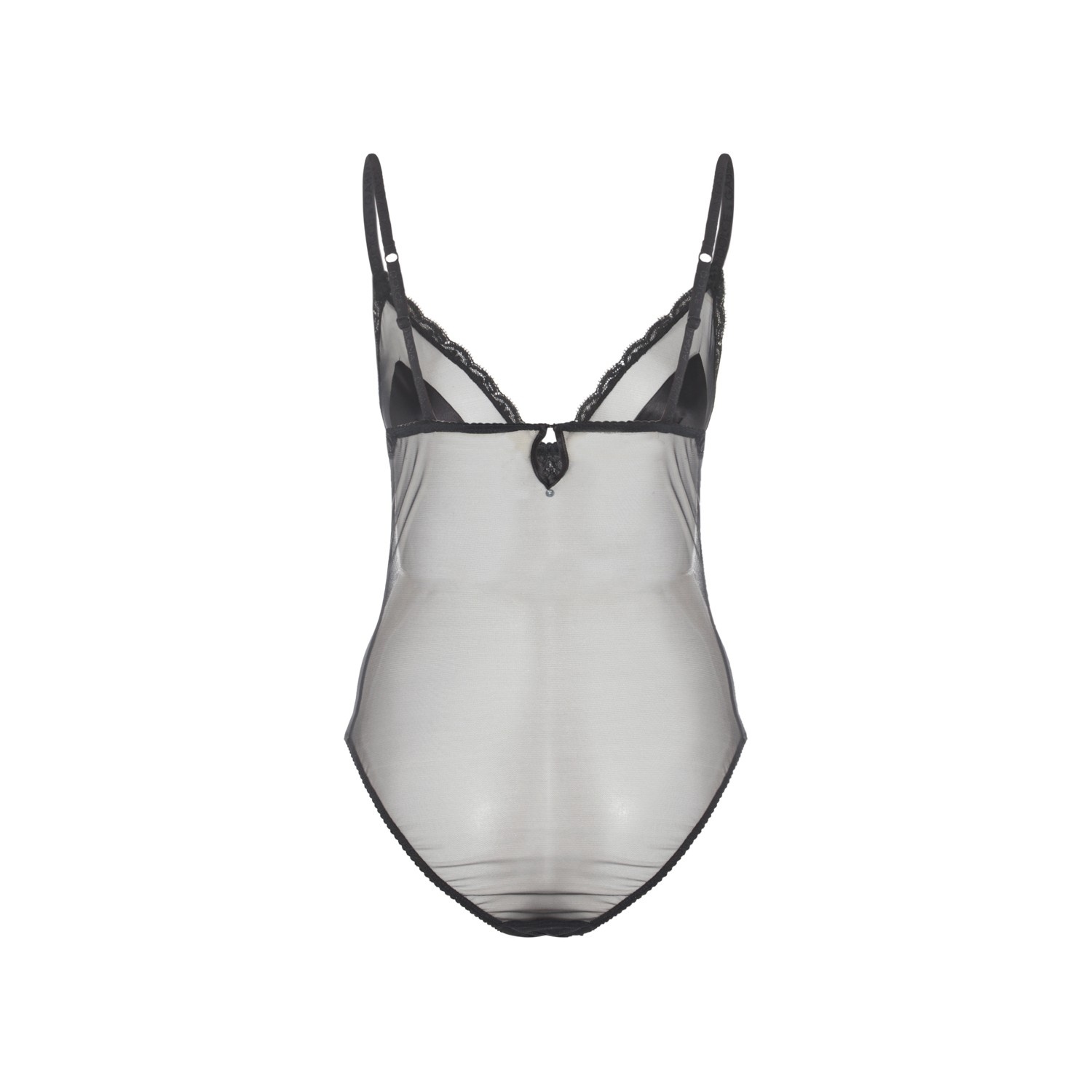 Tシャツ・カットソー DOLCE & GABBANA BLACK COTTON-VISCOSE BLEND BODYSUIT Dolce & Gabbana BLACK COTTON-VISCOSE BLEND BODYSUIT