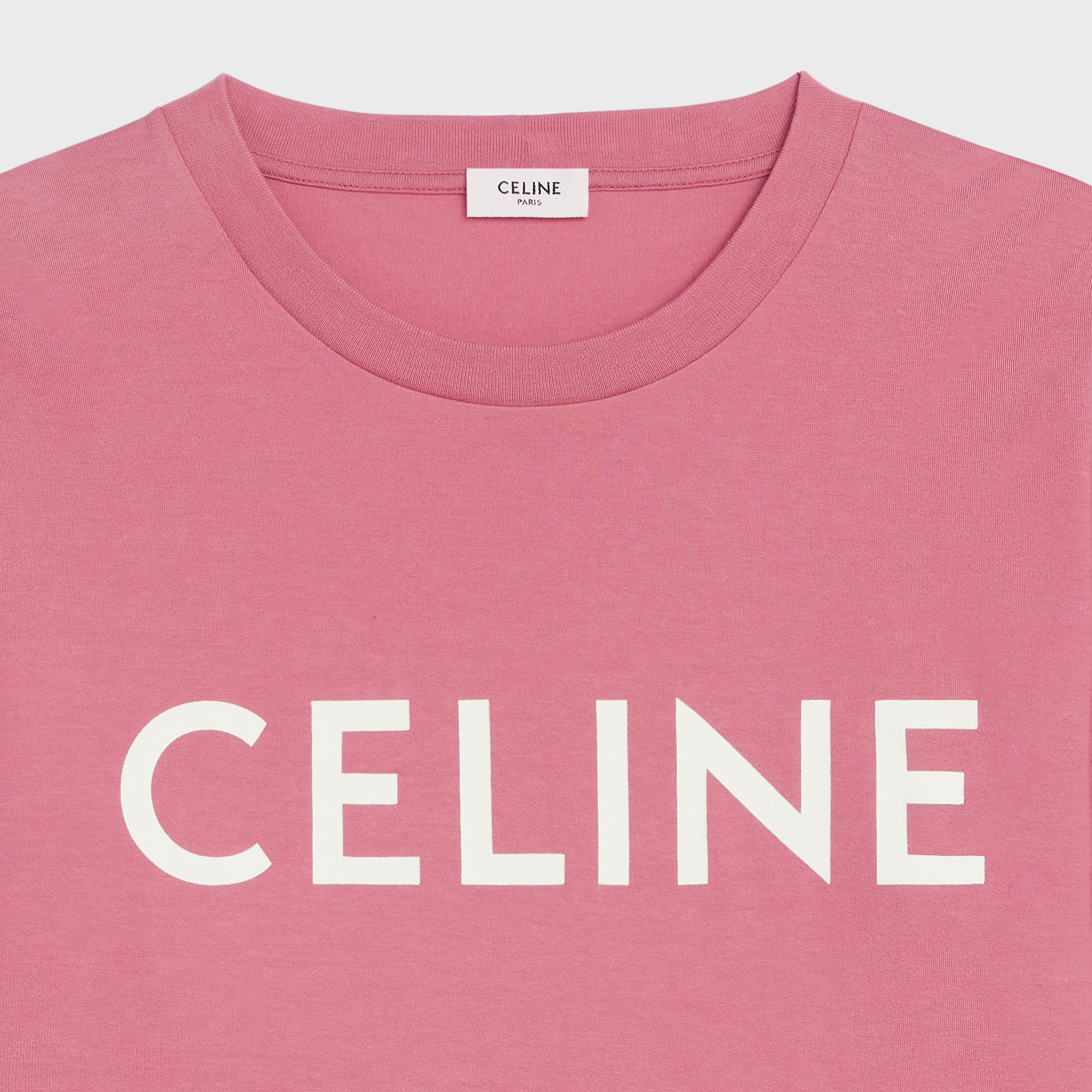 Celine cropped T-shirt in cotton jersey