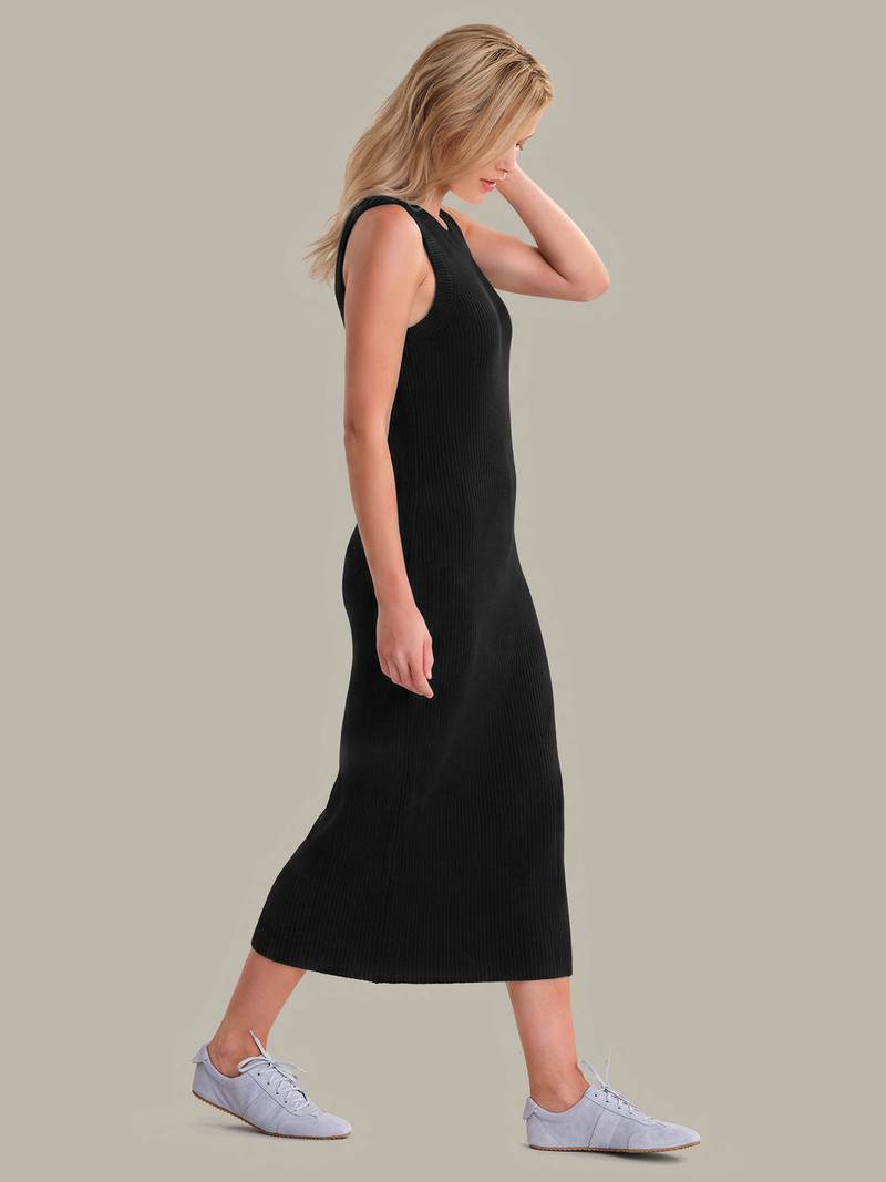 525 america Emma: Crewneck Shaker Stitch Tank Dress outlook