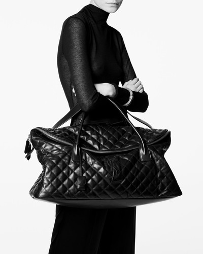 SAINT LAURENT giant travel bag in quilted leather outlook