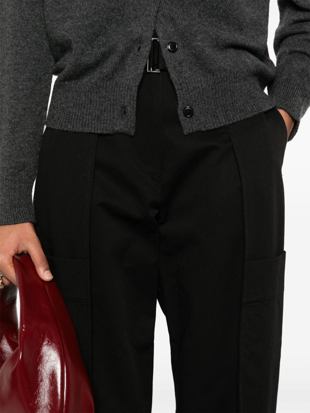 cotton belted trousers - 5
