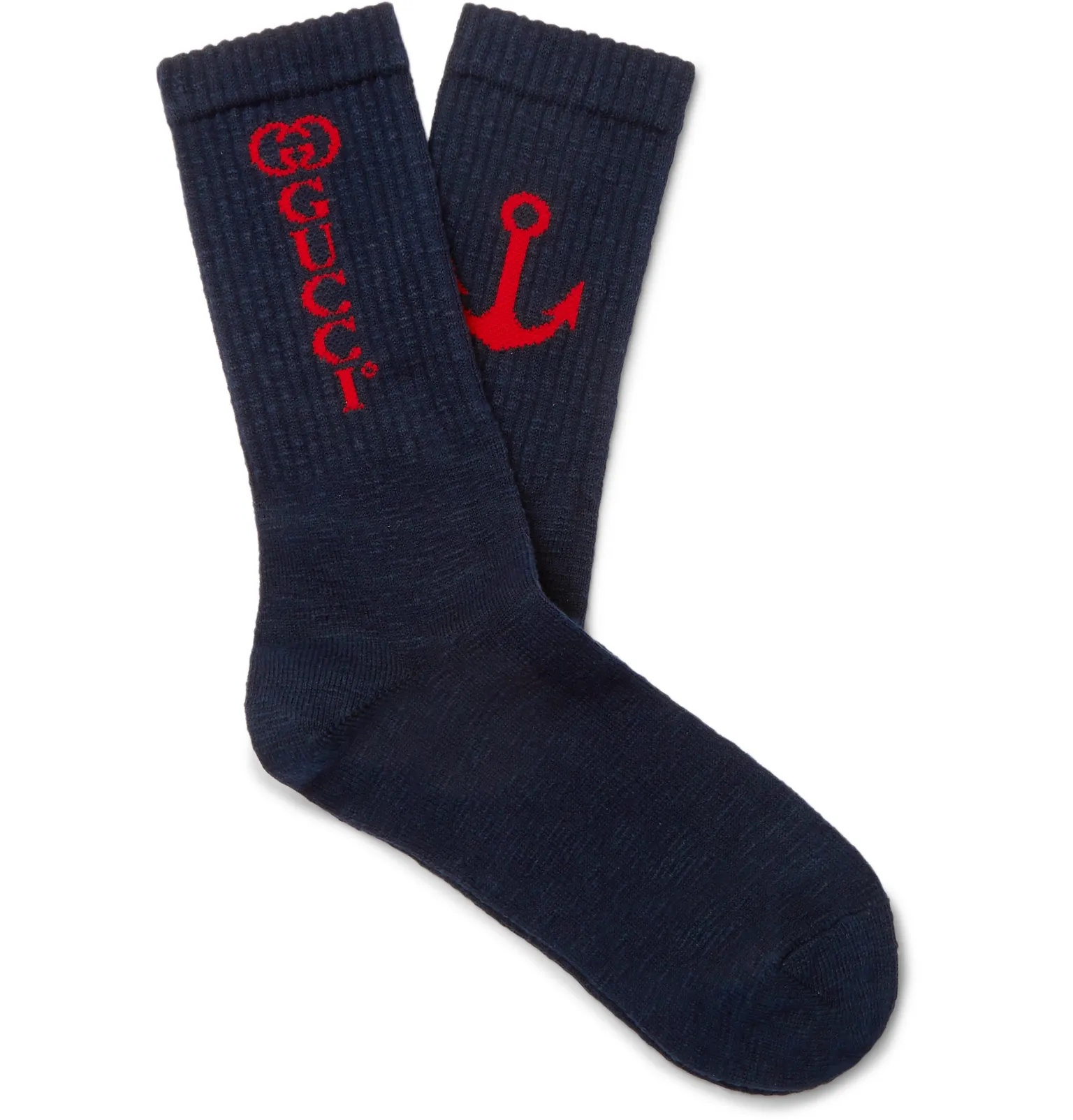 Cotton-Blend Jacquard Socks - 3