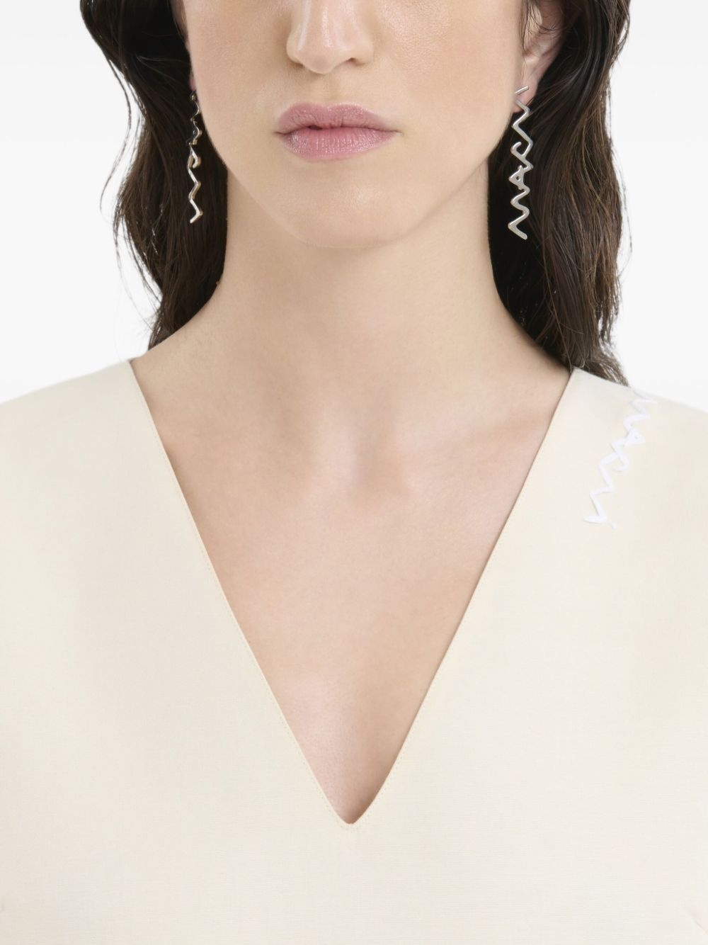 logo earrings - 2