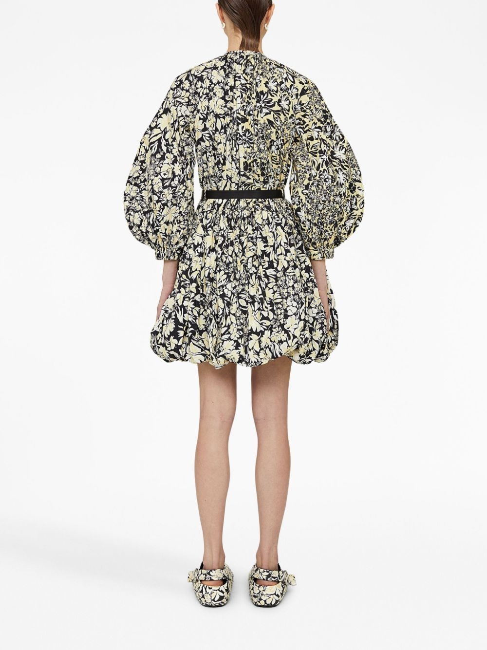 floral-print puffball dress - 4