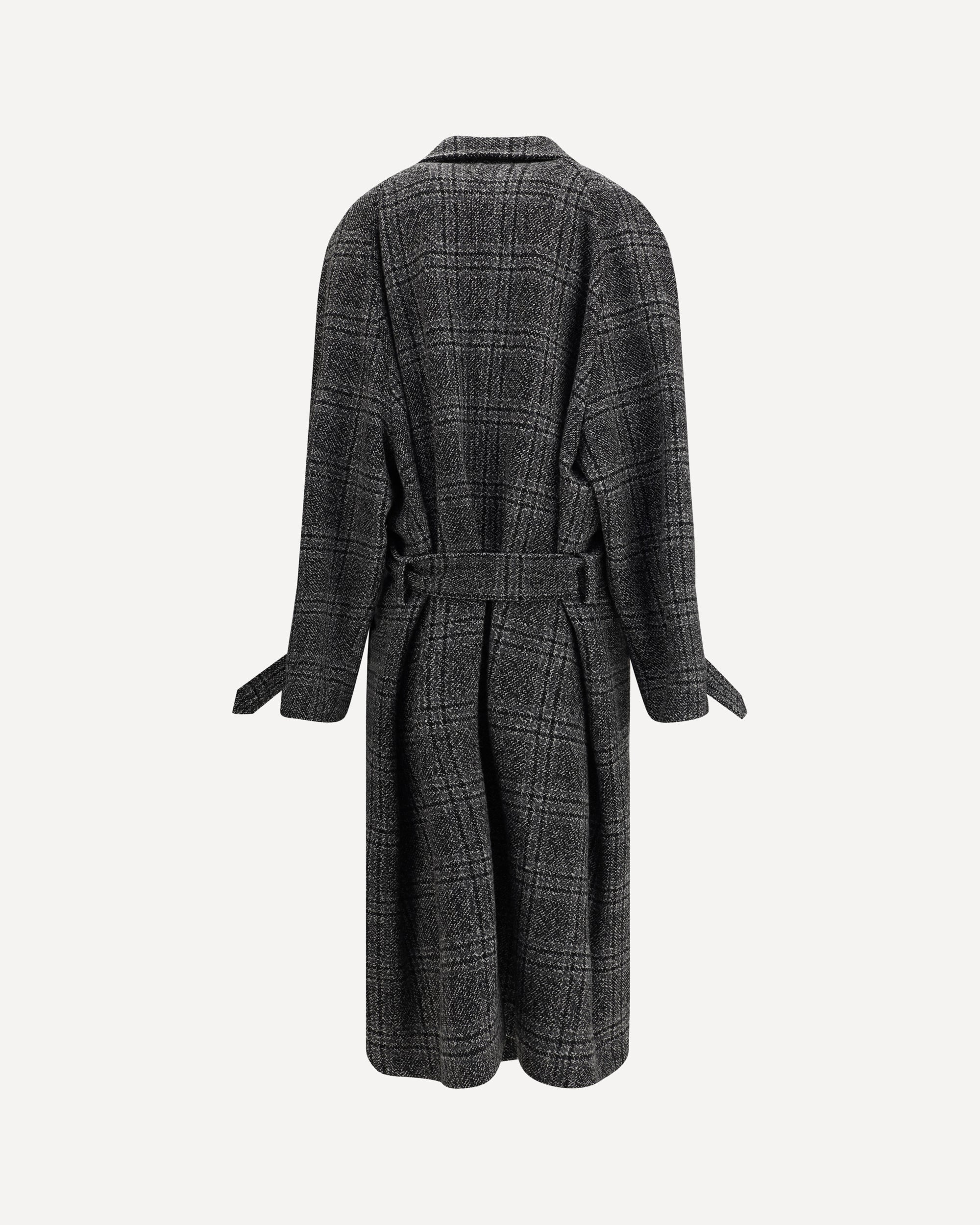 Check long Coat - 2