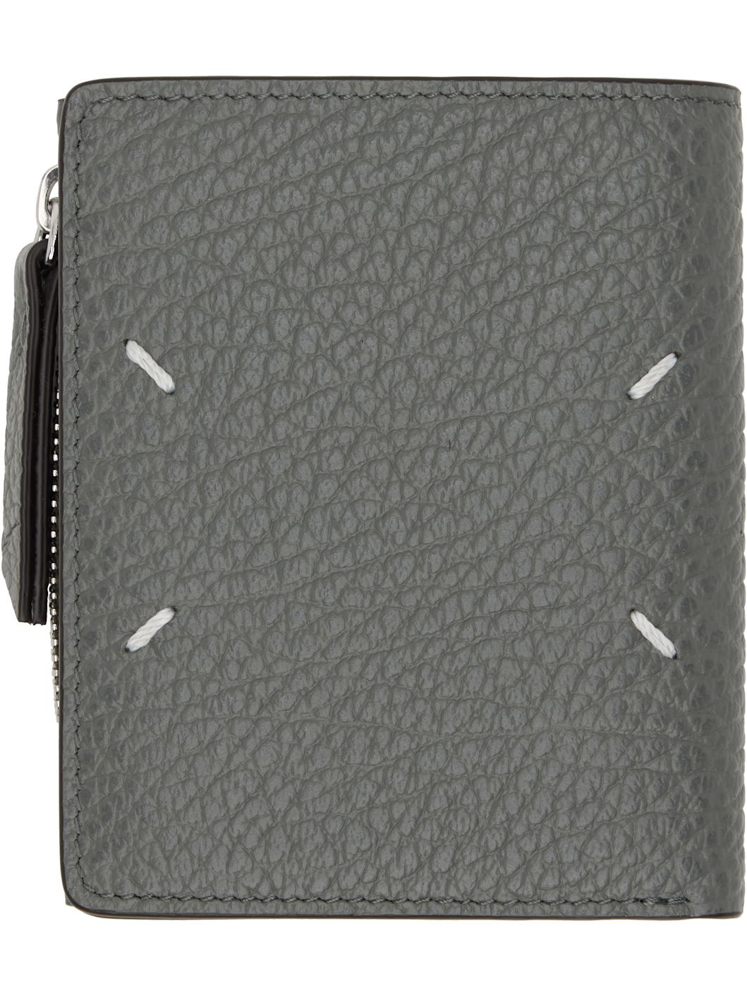 Gray Flip Flap Small Wallet - 2