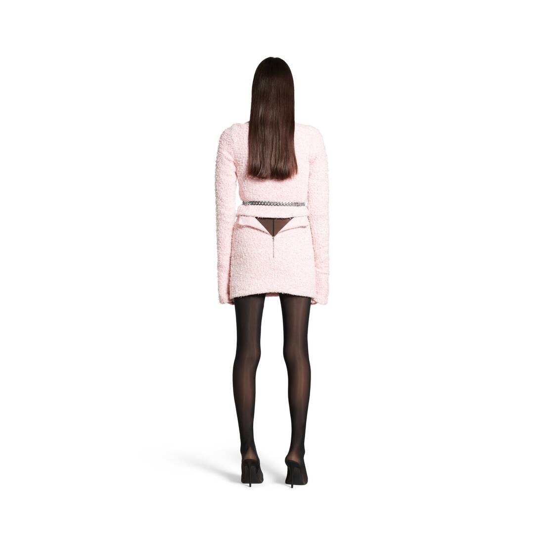 Women's Cropped Cardigan in Pink - 4