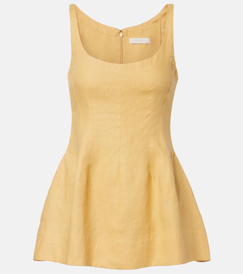 Syna peplum linen top 1