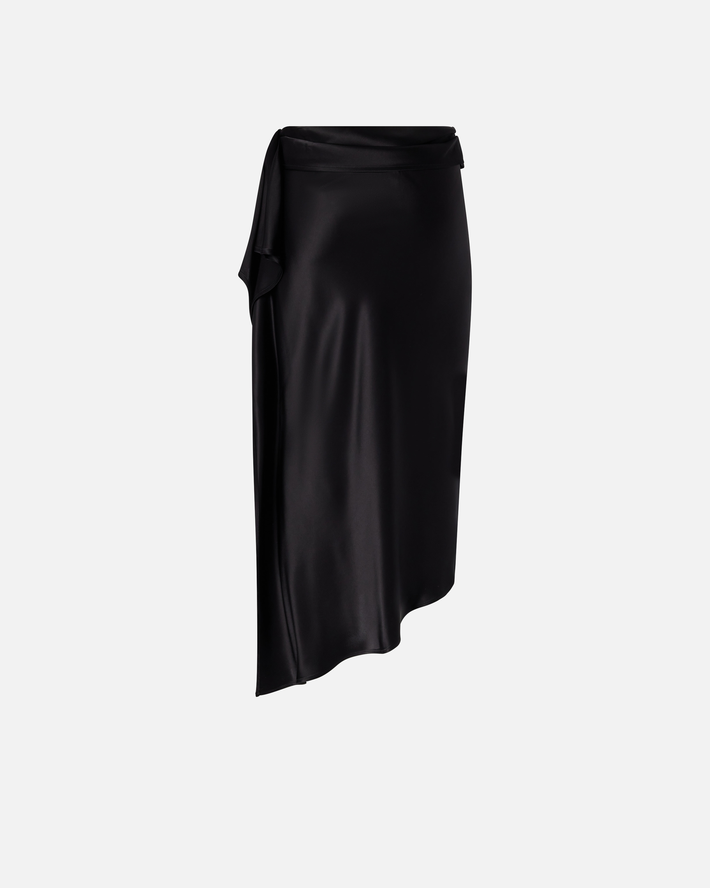 ASYMMETRICAL MIDI SKIRT - 2