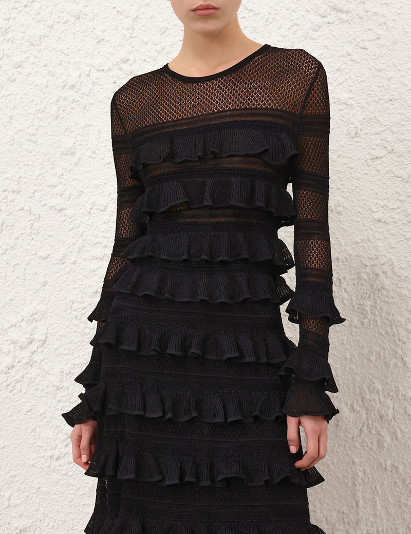 Zimmermann HYPNOTIC LACE FRILL TOP outlook