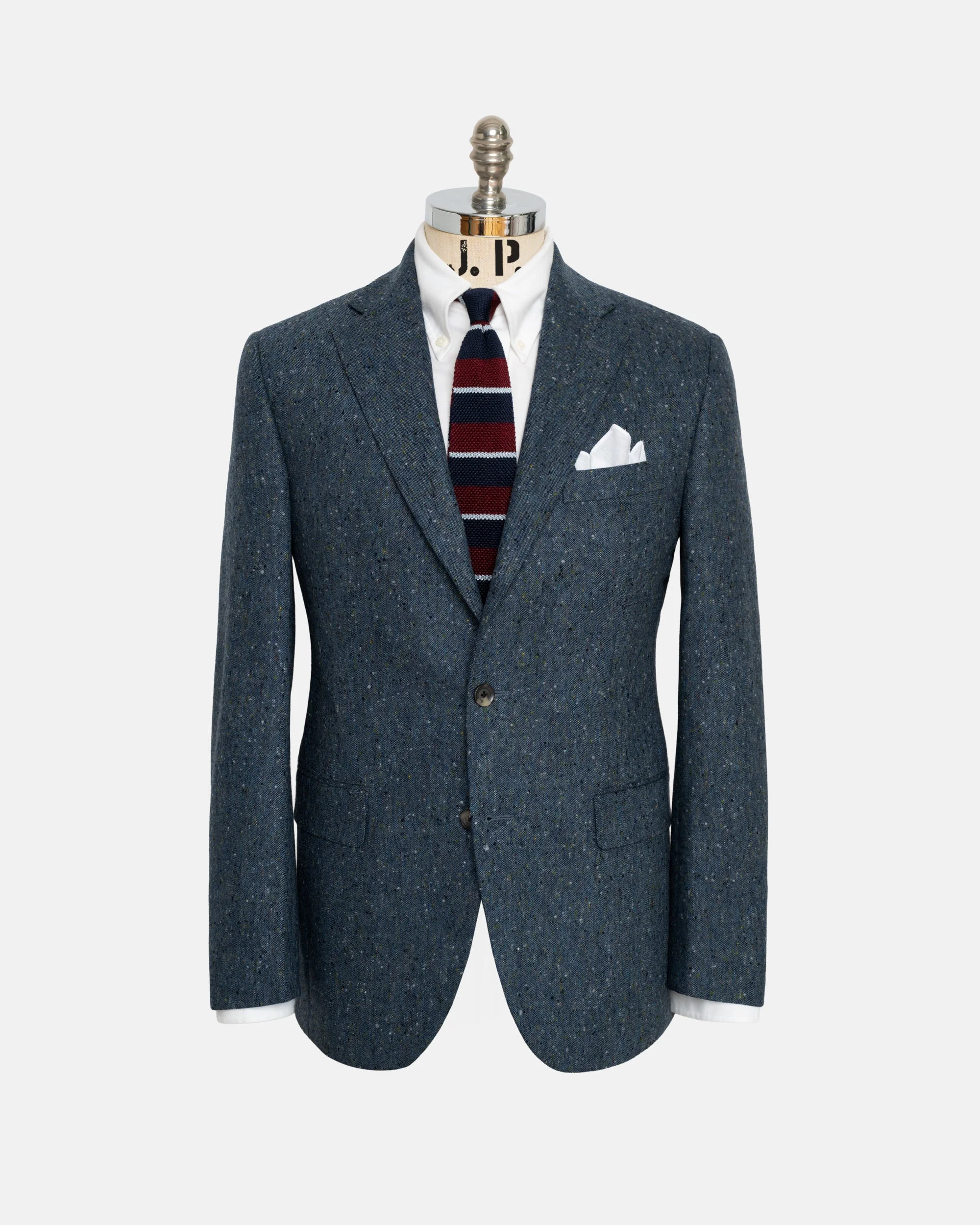 MADE-IN-CANADA BLUE DONEGAL TWEED SPORT COAT - 1